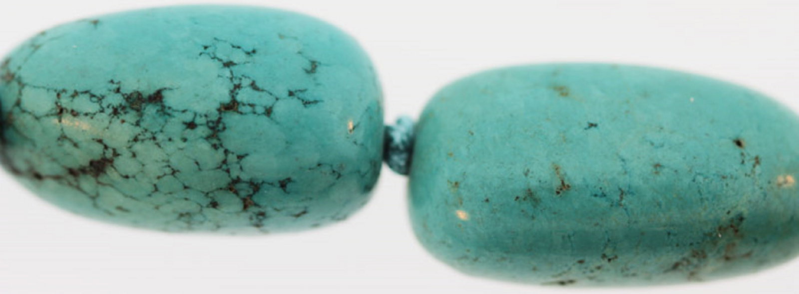 Heavy Turquoise Bead Necklace - 2