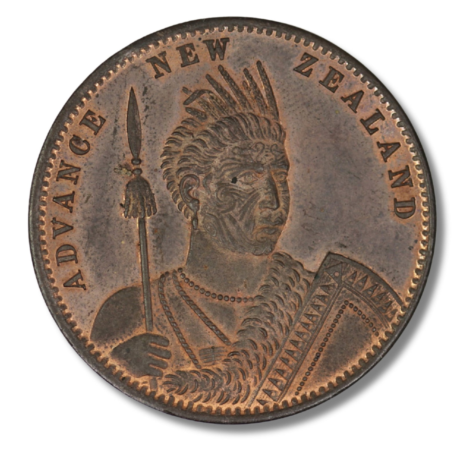 New Zealand 1881 'Milner & Thompson' Christchurch Penny Token, Lustrous Uncirculated (1 of 2)