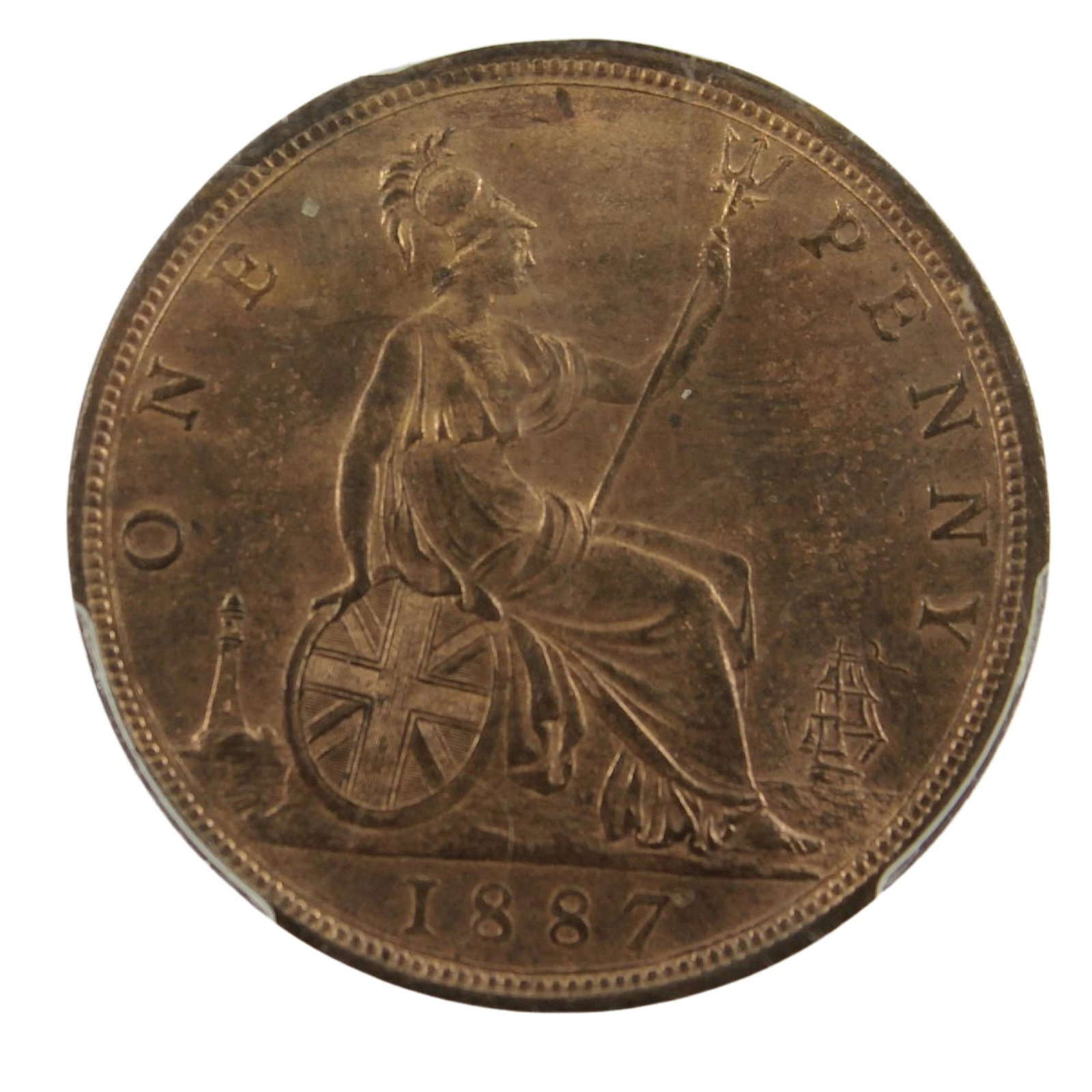 Great Britain 1887 Penny, PCGS MS64BN: Spink# 3954 Medium Coins, Monies & Stamps