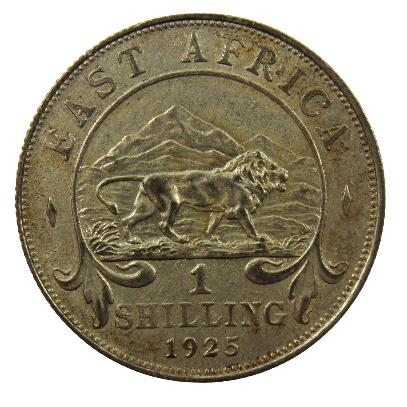 East Africa (British) 1925 Silver (250) Shilling, Extremely Fine: George V Size ASW 0.0625 Troy oz Medium Coins, Monies & Stamps