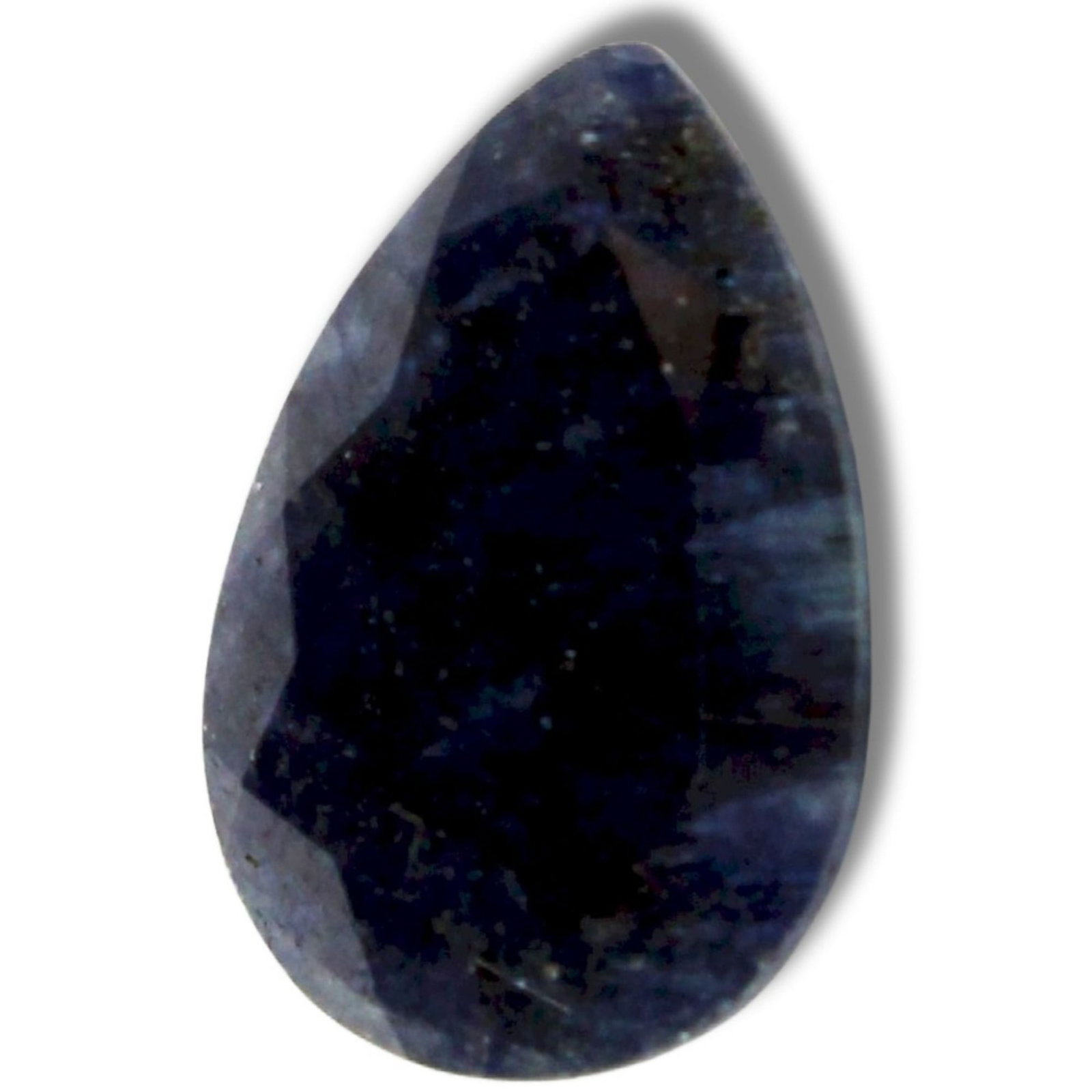 Faceted Blue Teardrop Sapphire: Ready for setting Size Weight 6.60 carats : Length 15mm Medium Loose Stones & Beads