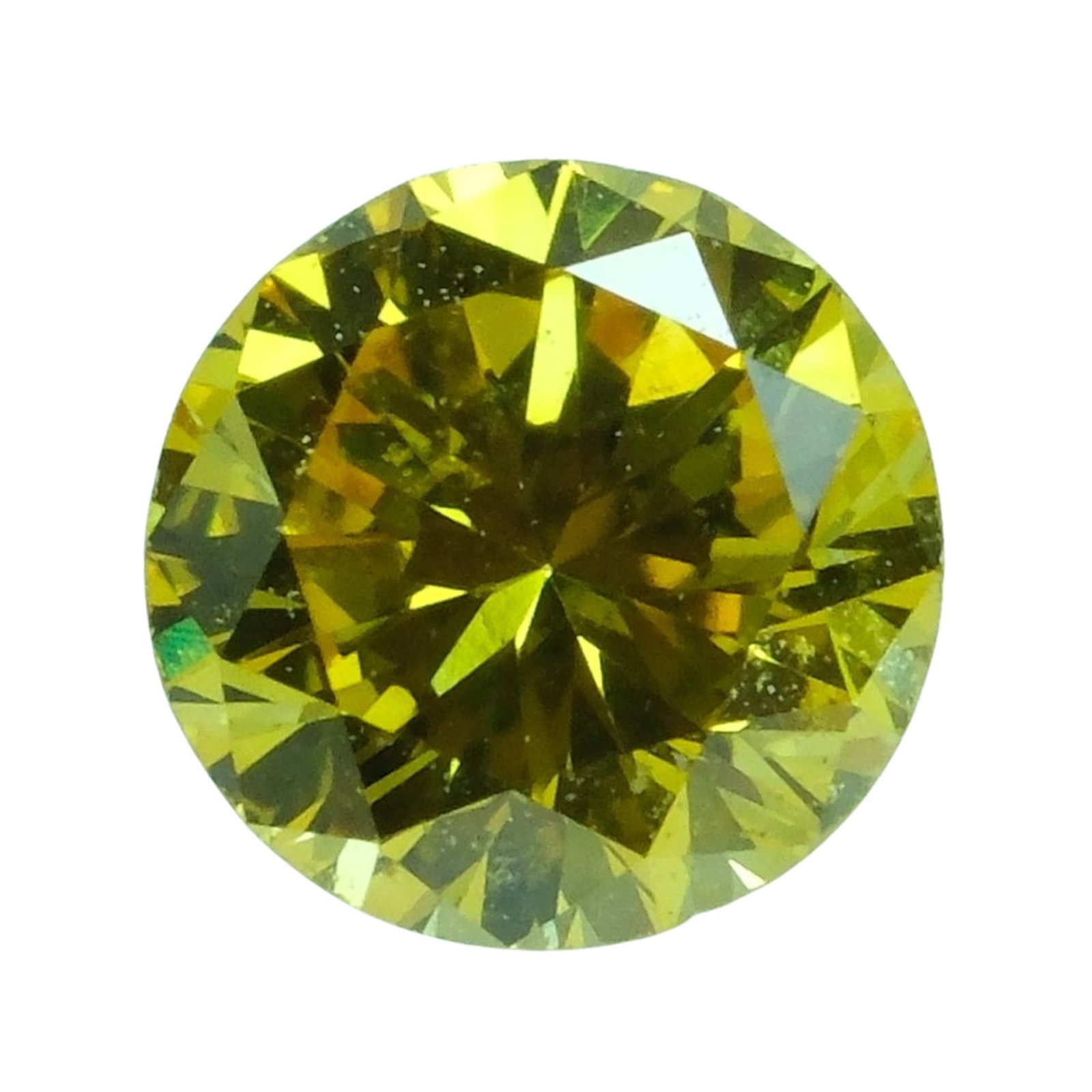 Round-cut Fancy Deep Yellow Diamond (1 of 6)