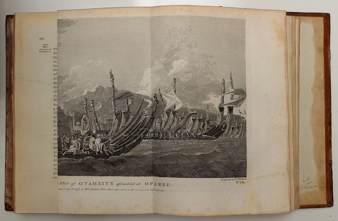 Cook's (James) 2nd Voyage. Fourth Edition in two leather-bound volumes - 5