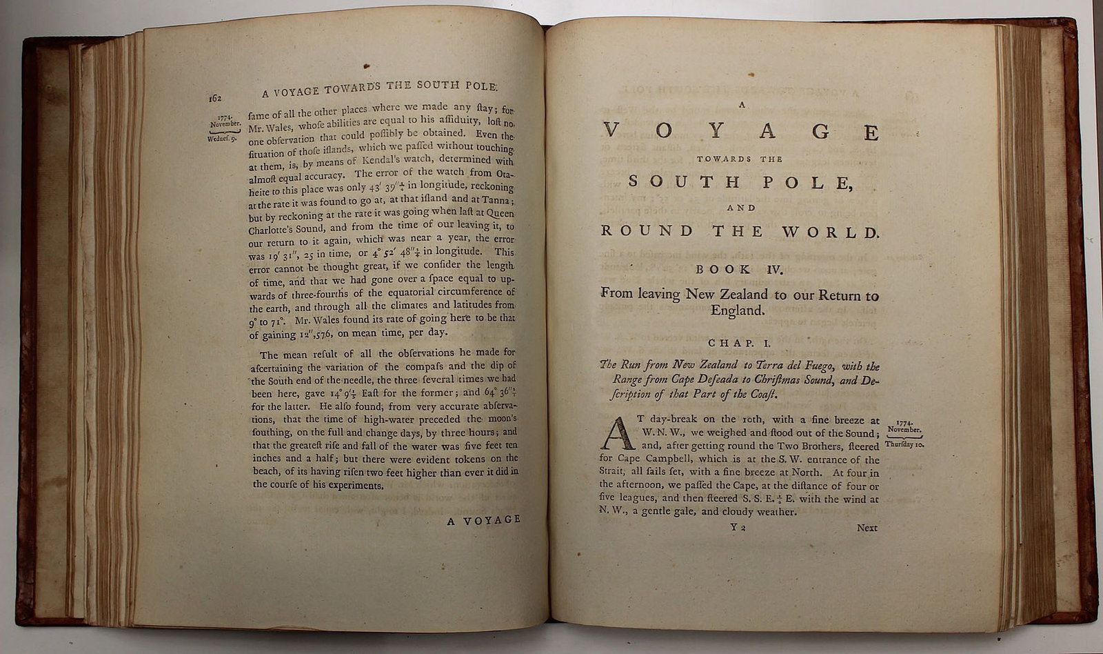 Cook's (James) 2nd Voyage. Fourth Edition in two leather-bound volumes - 6