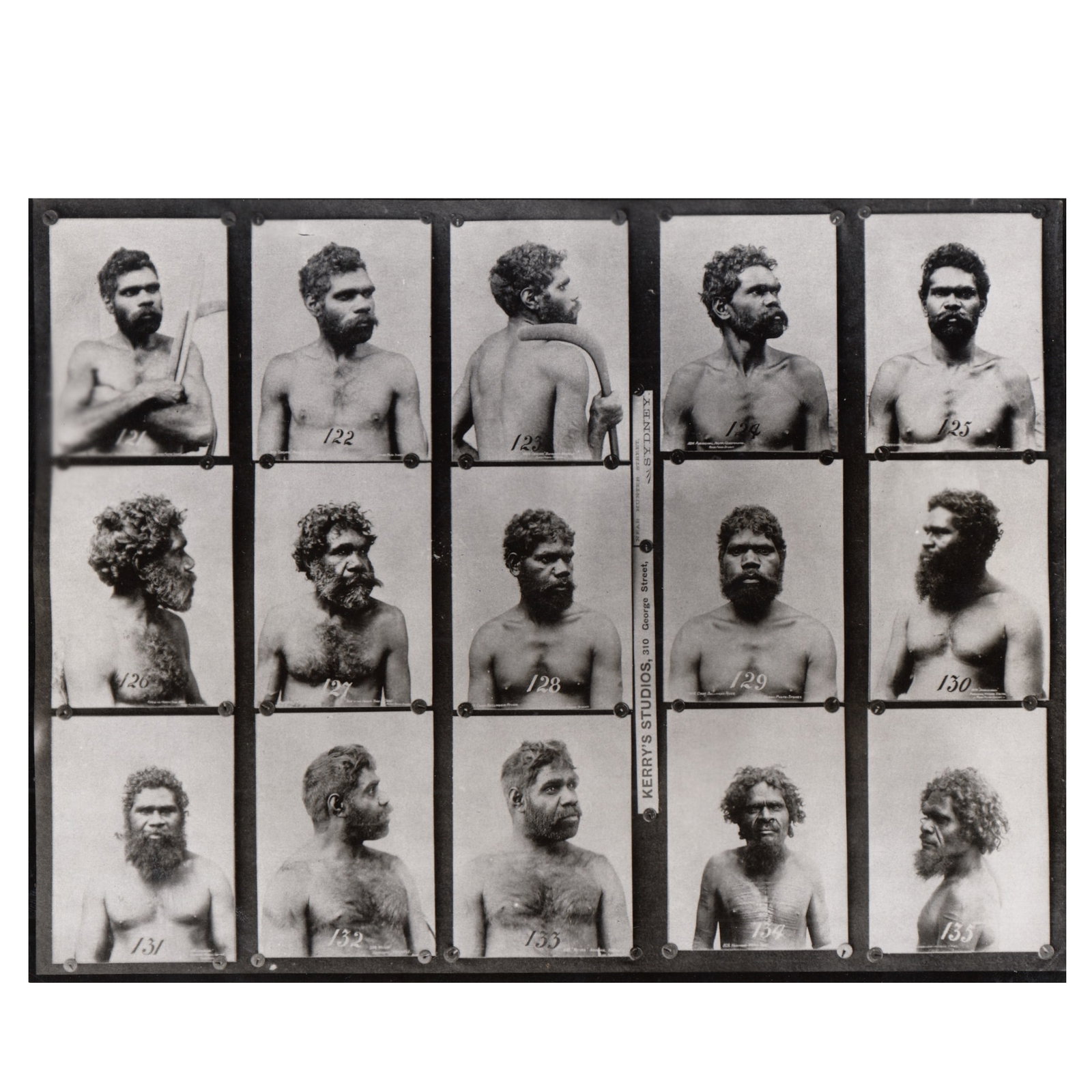 Charles Kerry Proof Sheet marked "Kerry's Studios, 310 George Street near Hunter Street, Sydney" (1 of 2)