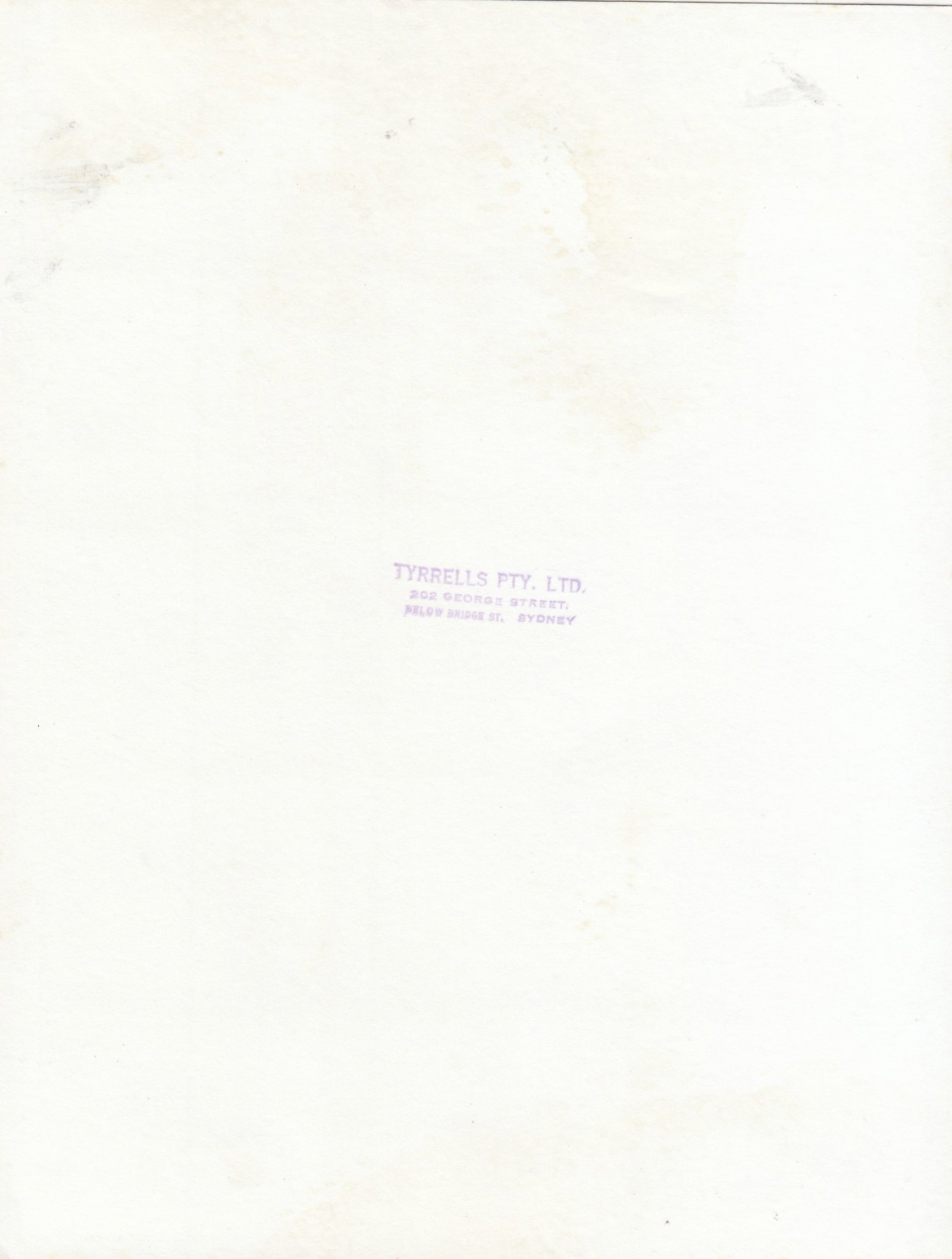Charles Kerry Proof Sheet marked "Kerry's Studios, 310 George Street near Hunter Street, Sydney" - 2