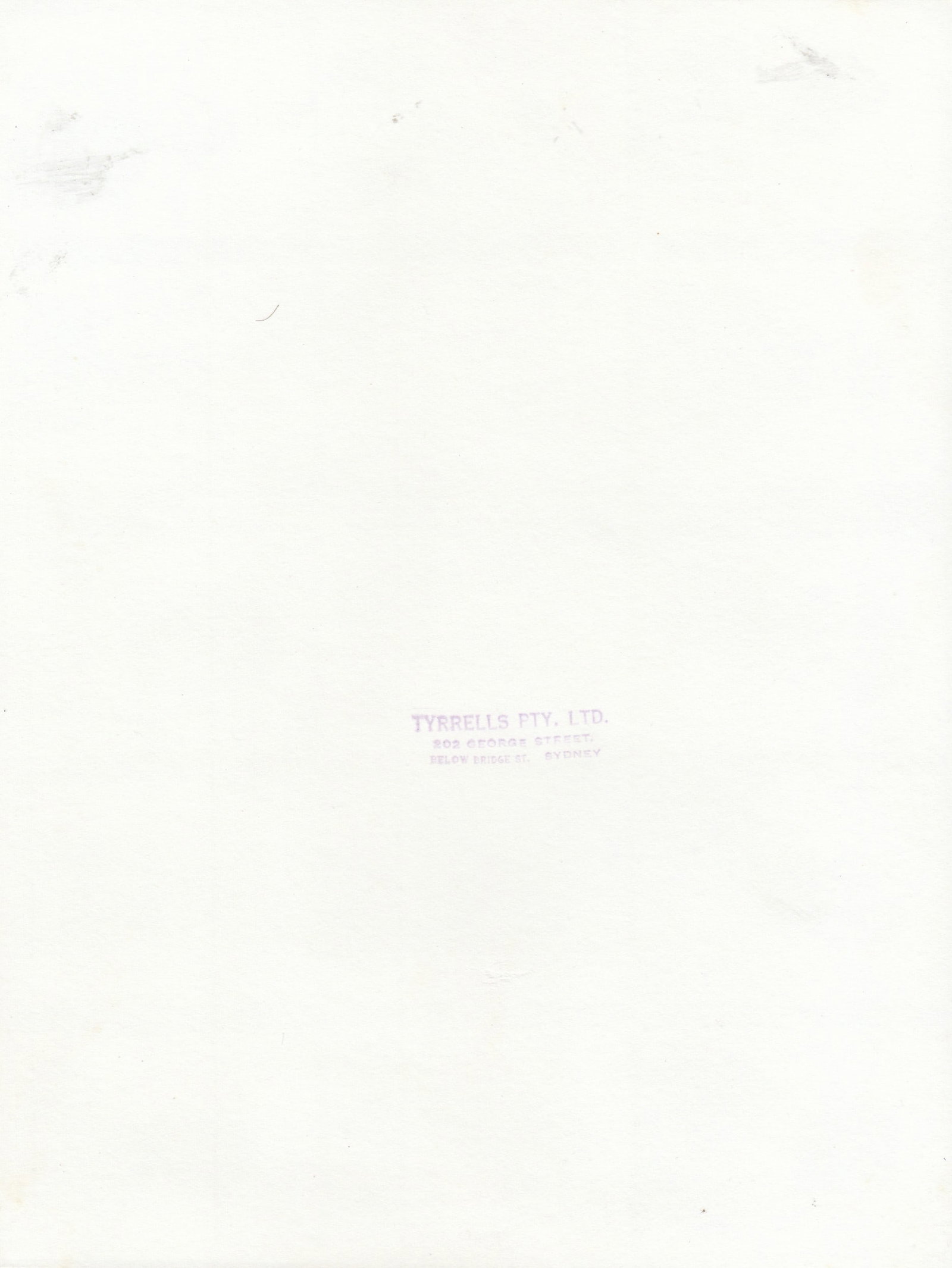 Charles Kerry Proof Sheet marked "Kerry's Studios, 310 George Street near Hunter Street, Sydney" - 2