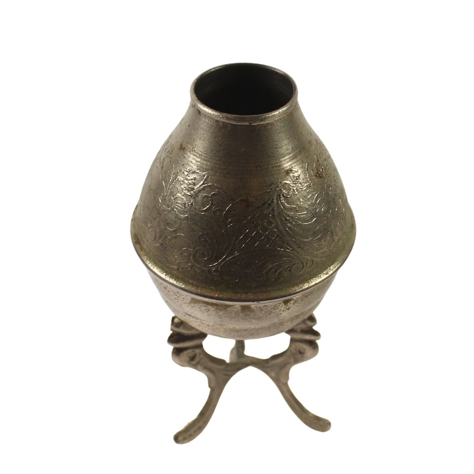 Three-legged Silver coloured Burner (1 of 4)