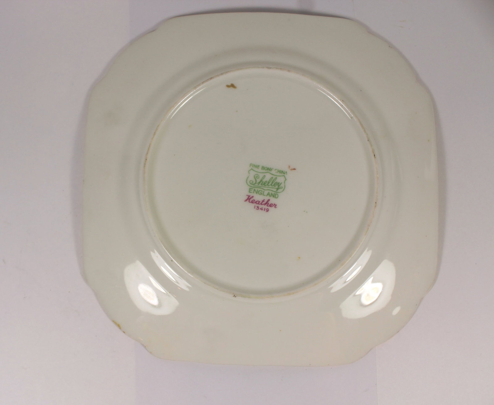 Vintage Shelley ‘Heather’ Trio Bone China Teacup, Saucer & Tea Plate Trio - 9