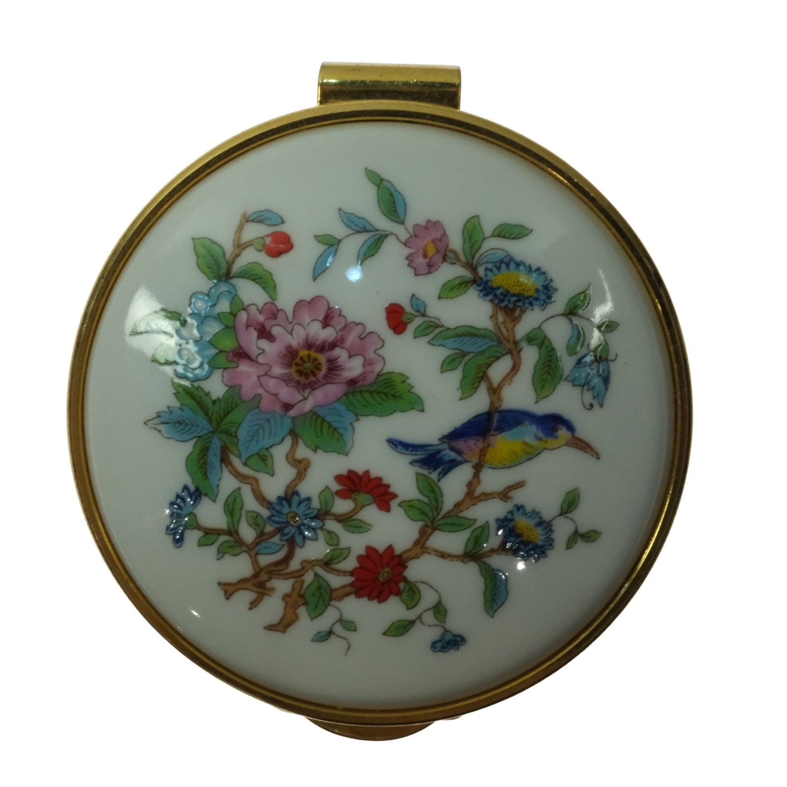 Aynsley 'Pembroke' Fine Bone China Container with Enamelled Decoration (1 of 3)