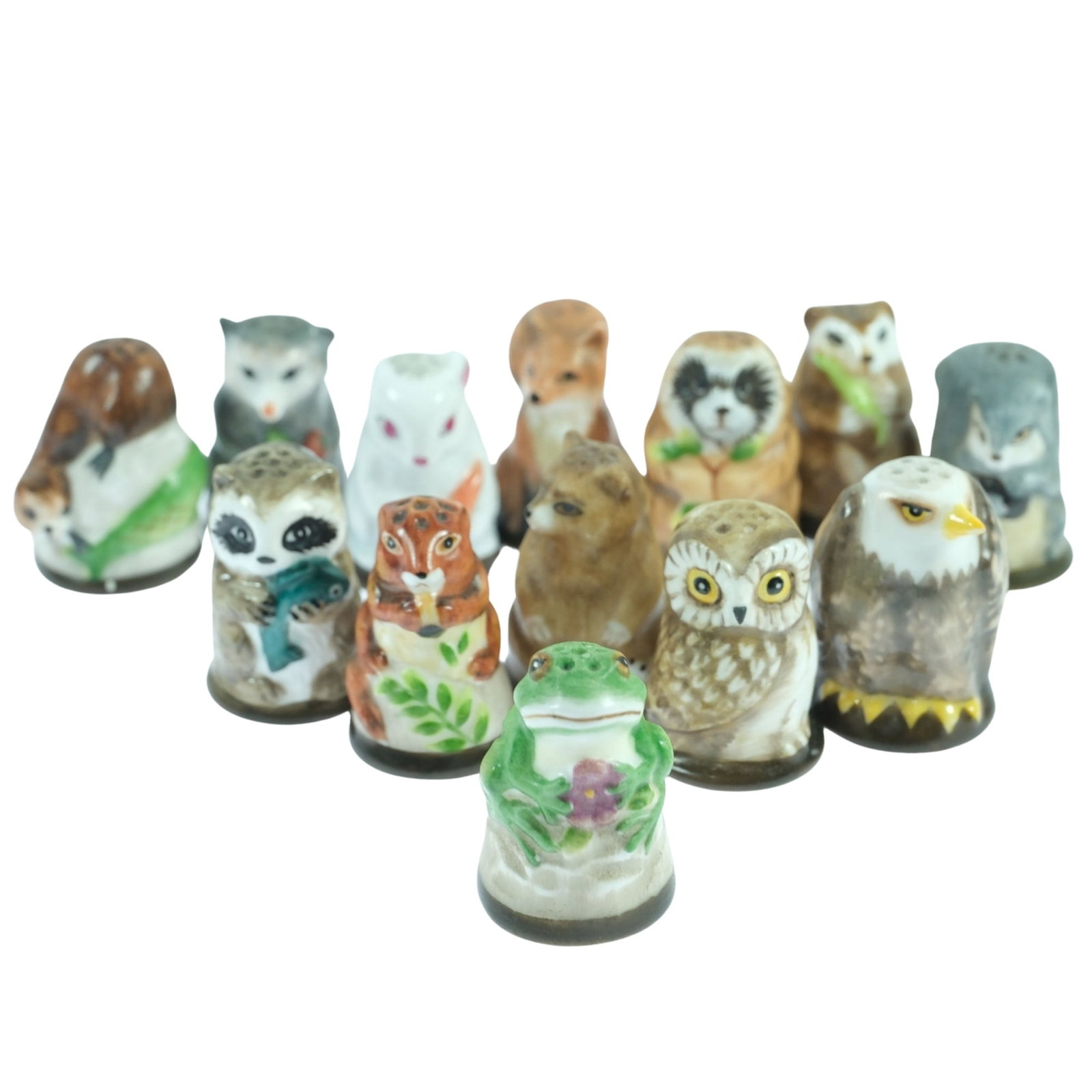 'Friends of the Forest' Porcelain Thimbles (13) (1 of 6)