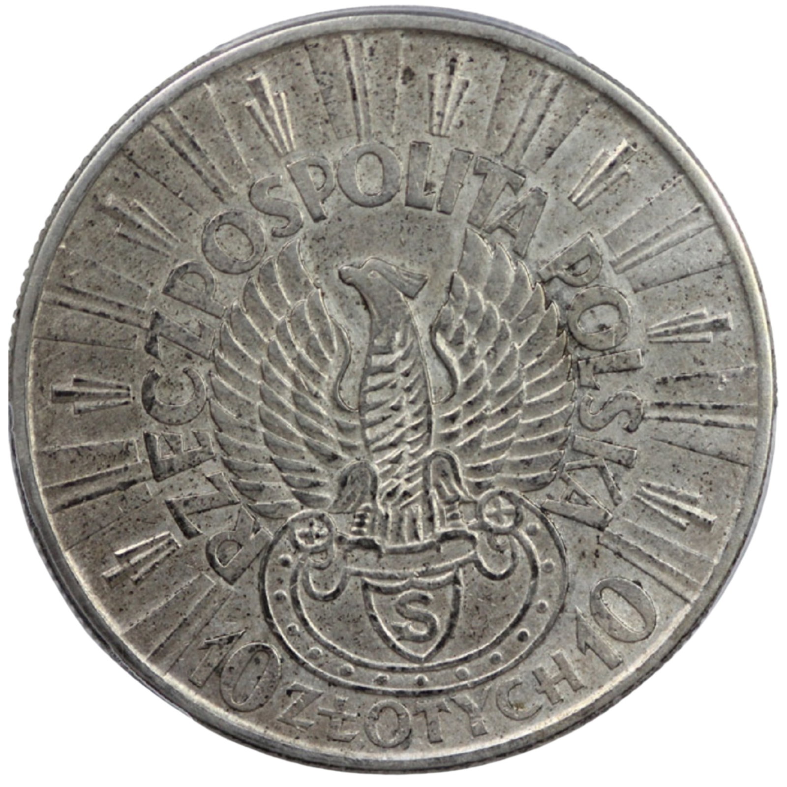 Poland 1934 10 Złotych, PCGS AU Detail & Scarce (1 of 3)