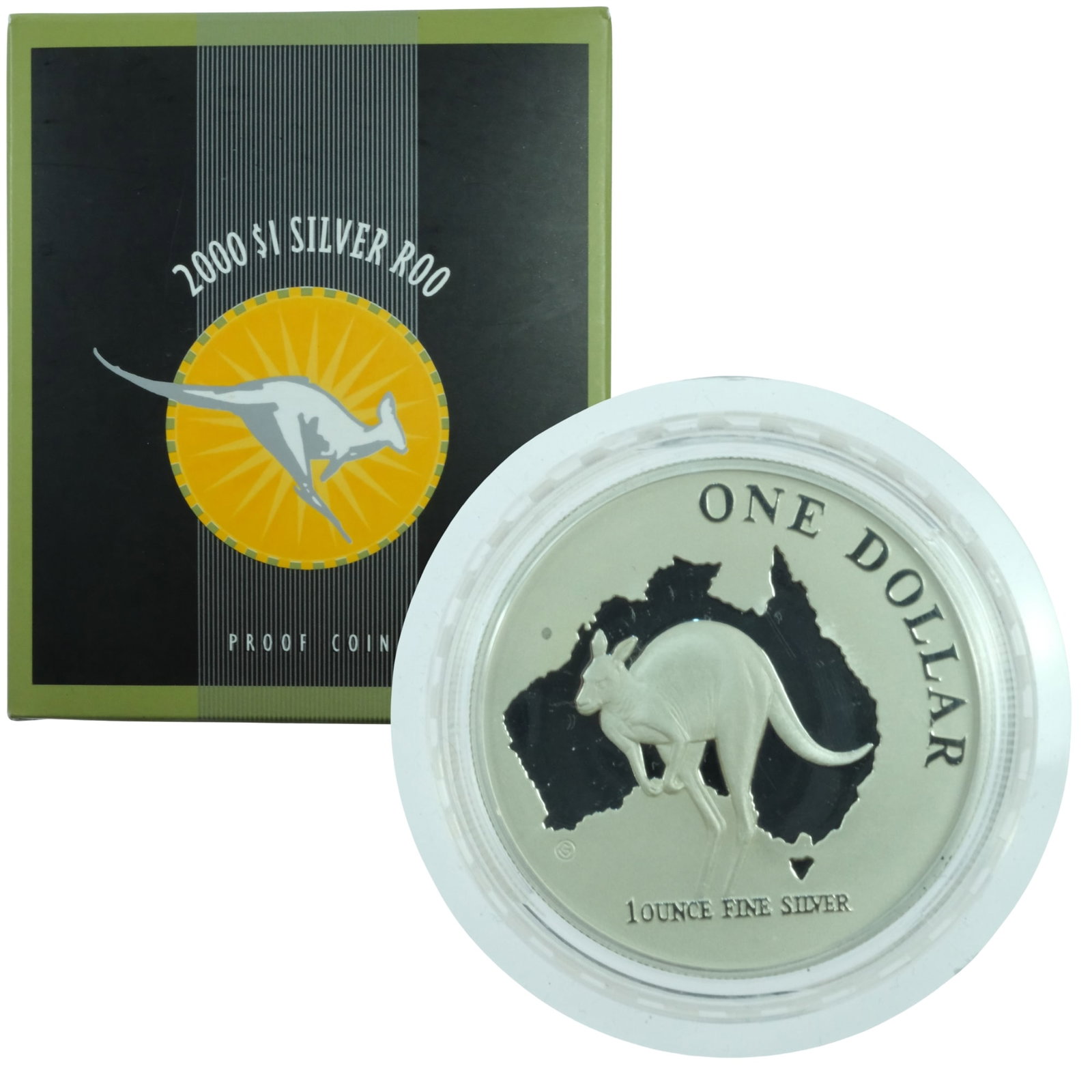 Australia 2000 'Kangaroo' Silver (999) $1, FDC (1 of 3)