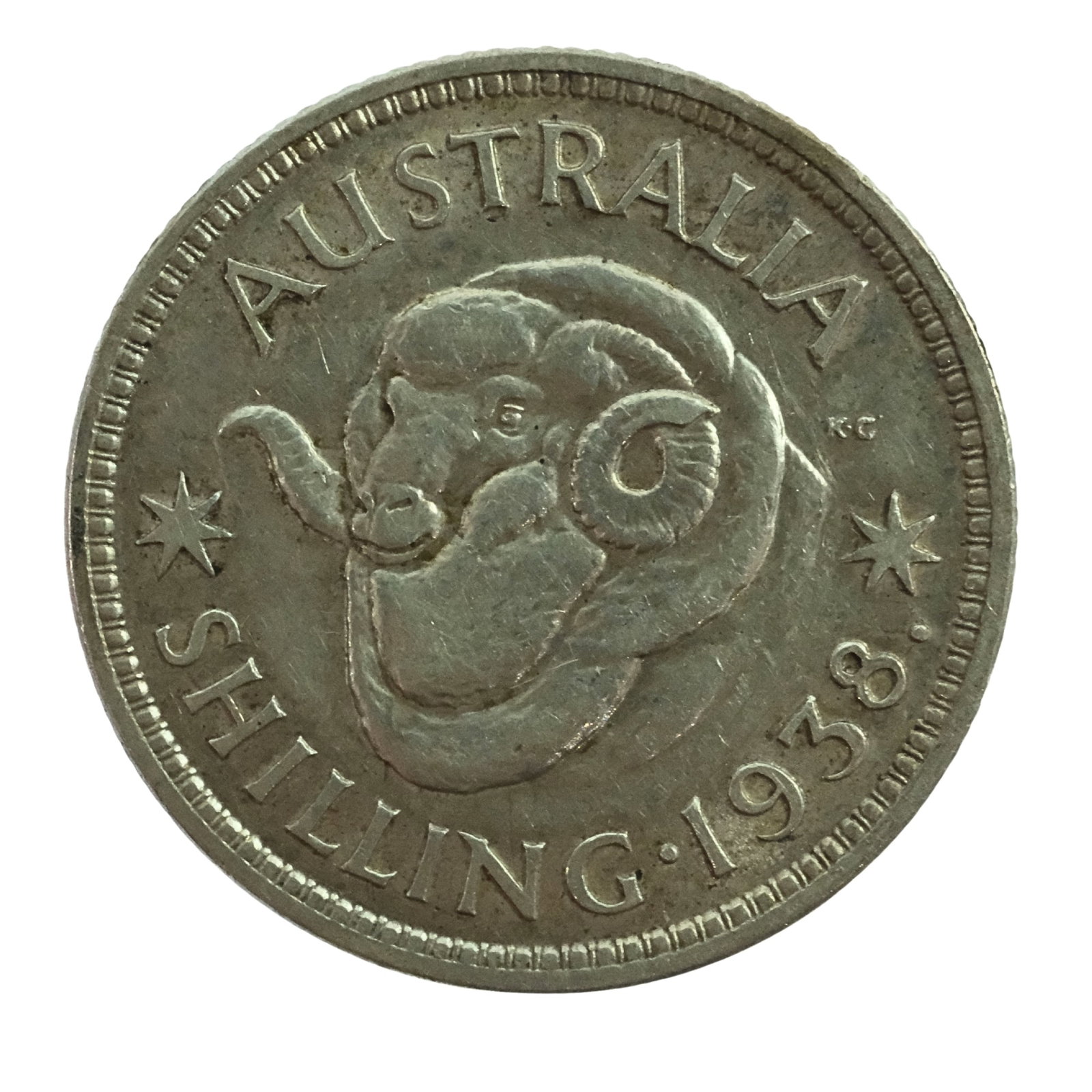 Australia 1938 shilling, good extremely Fine: George VI Size ASW 0.1680 Troy oz Condition Lightly toned Medium Collectables Exhibited Coins, Australia & New Zealand