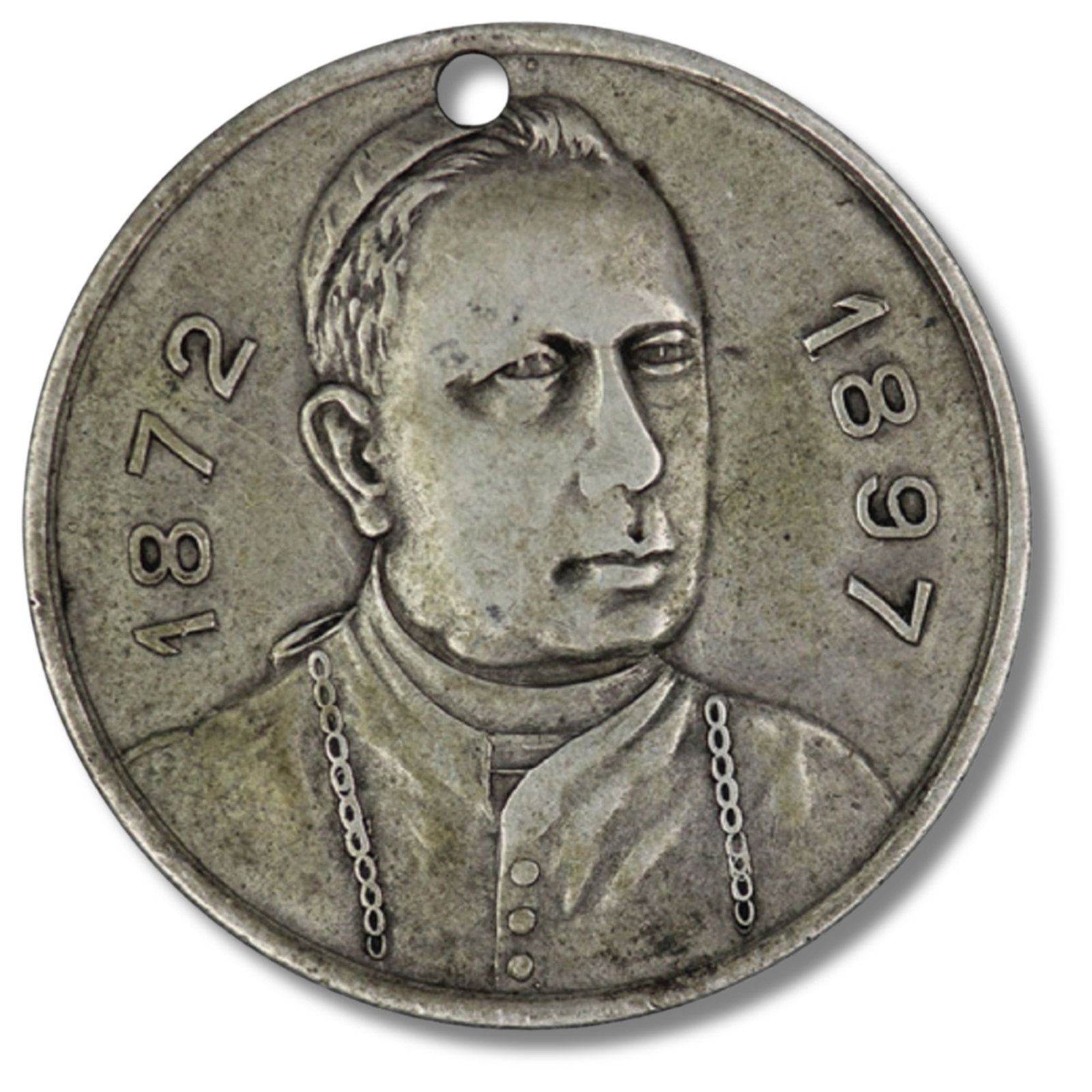 Australia 1872 - 1897 Cardinal Moran Archbishop of Sydney Commemorative Silver Medalet, Very fine: . Size Diameter 24mm Medium Collectables
