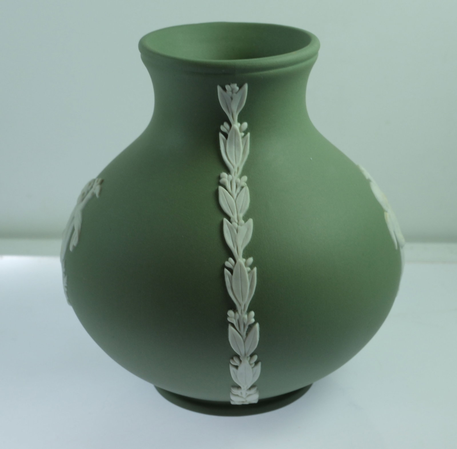 Wedgwood Green Jasperware Vase - 2