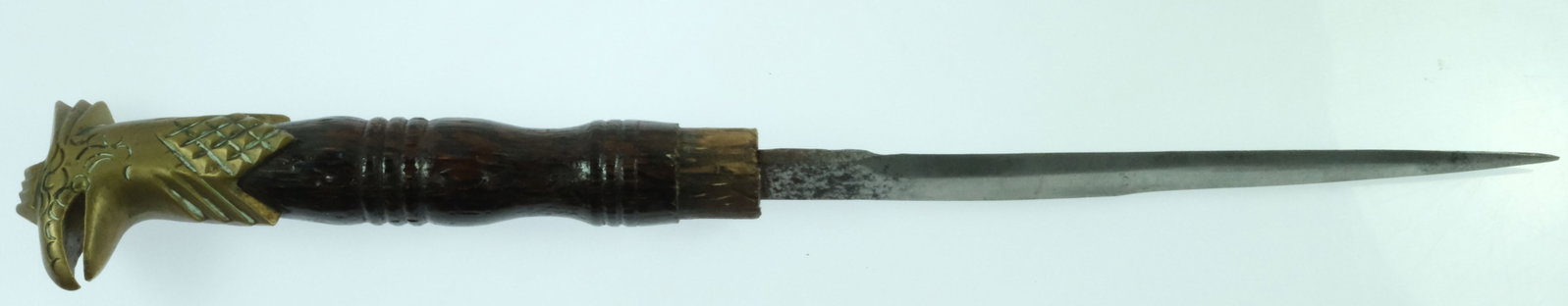 Decorative Dagger with Eagle Head Brass Pommel in Sheath finished with a 308 Winchester Cartridge - 2