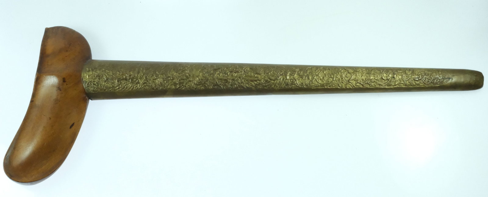 Javanese Wavy-bladed Keris Dagger with Yogyakarta-style Gayaman Sheath & Timoho Wood Handle - 6