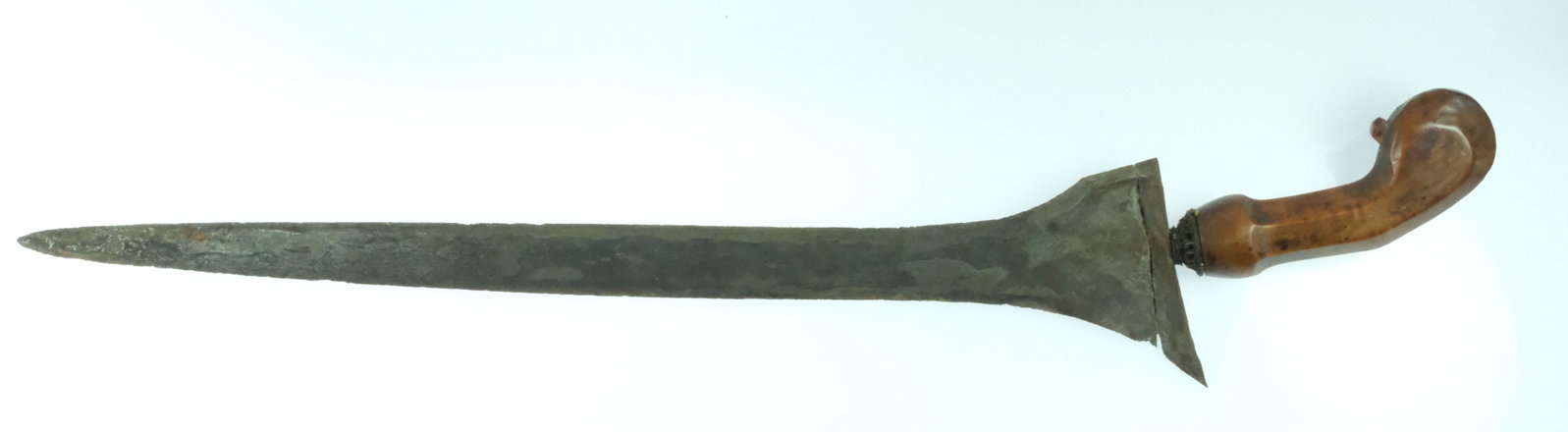 Javanese Straight-bladed Keris Dagger with Yogyakarta-style Gayaman Sheath & Timoho Wood Handle - 3