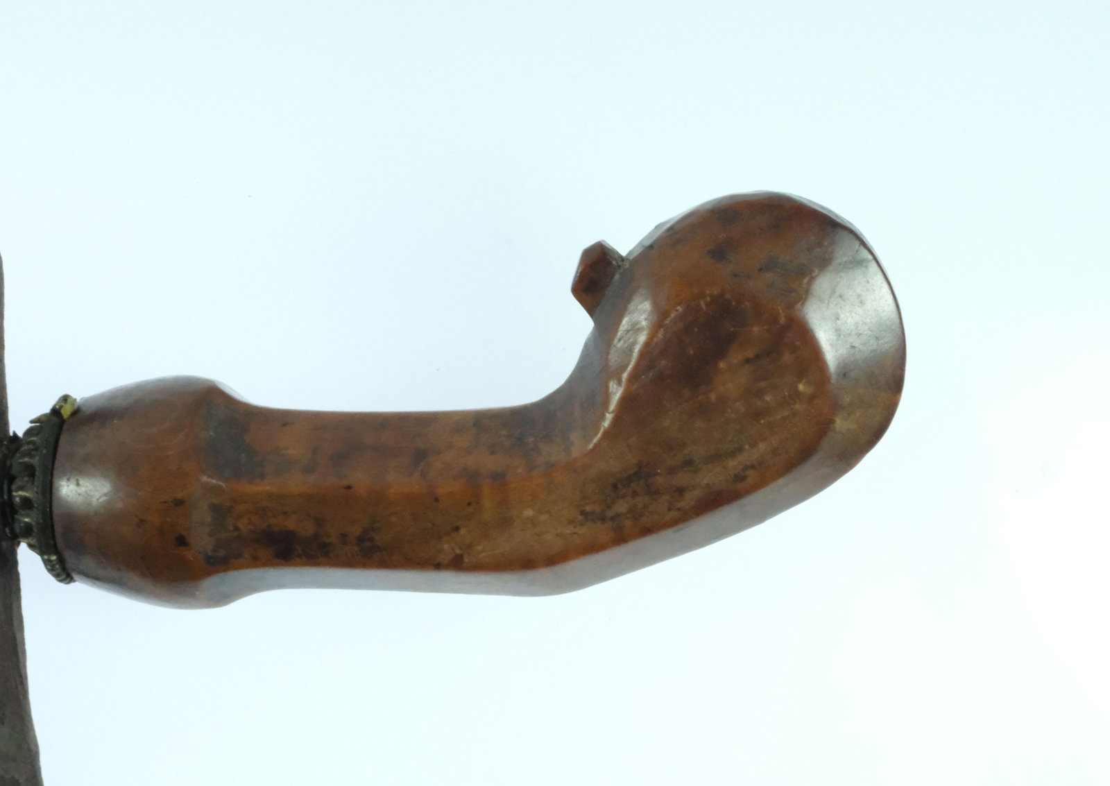 Javanese Straight-bladed Keris Dagger with Yogyakarta-style Gayaman Sheath & Timoho Wood Handle - 4
