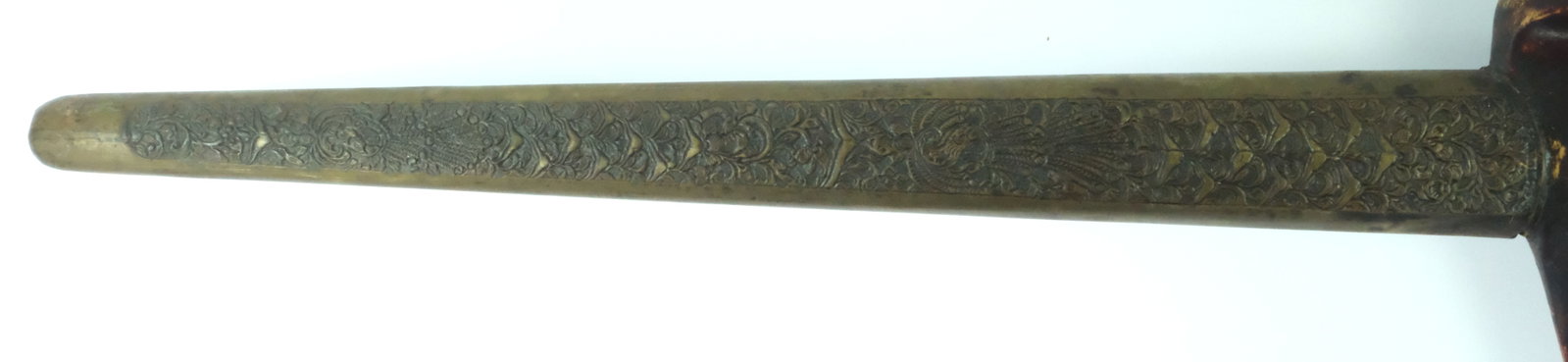 Javanese Straight-bladed Keris Dagger with Yogyakarta-style Gayaman Sheath & Timoho Wood Handle - 7