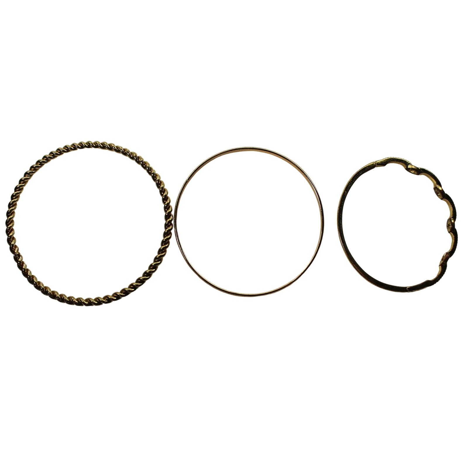 Costume Bangles (3 items): . Medium Bracelets Exhibited General