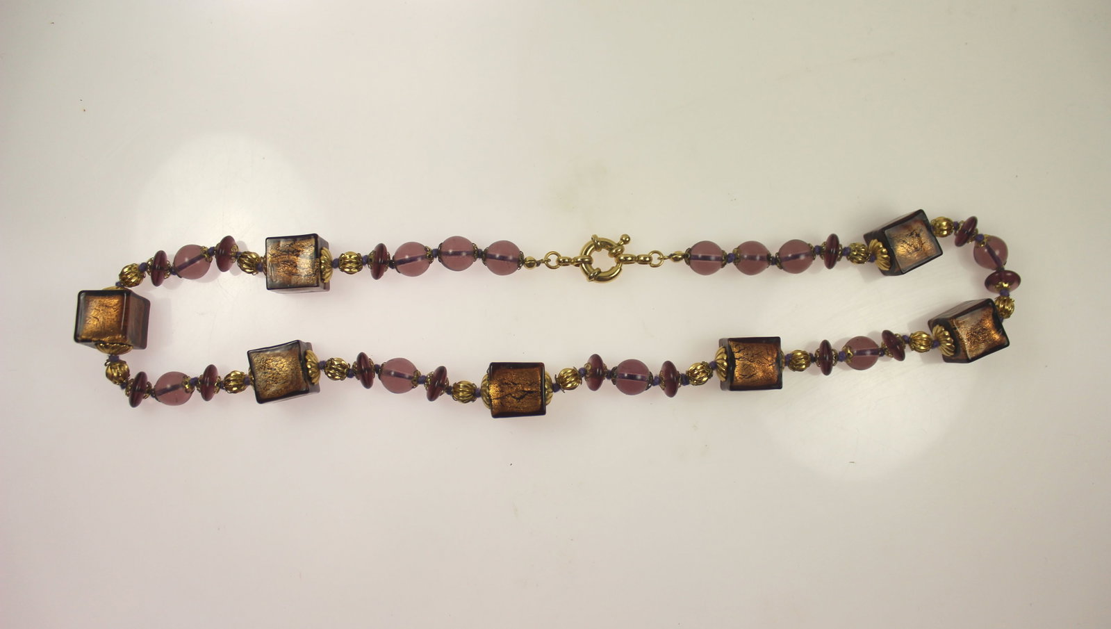 Murano Glass Necklace with Matching Earrings - 2
