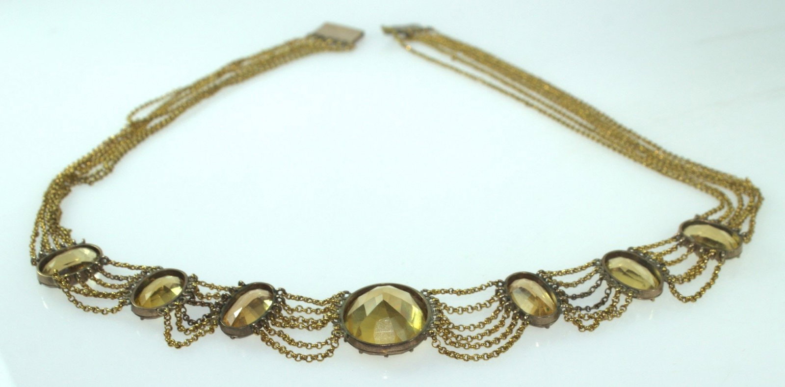 Antique Citrine Necklace in 18ct Yellow Gold (1 of 5)