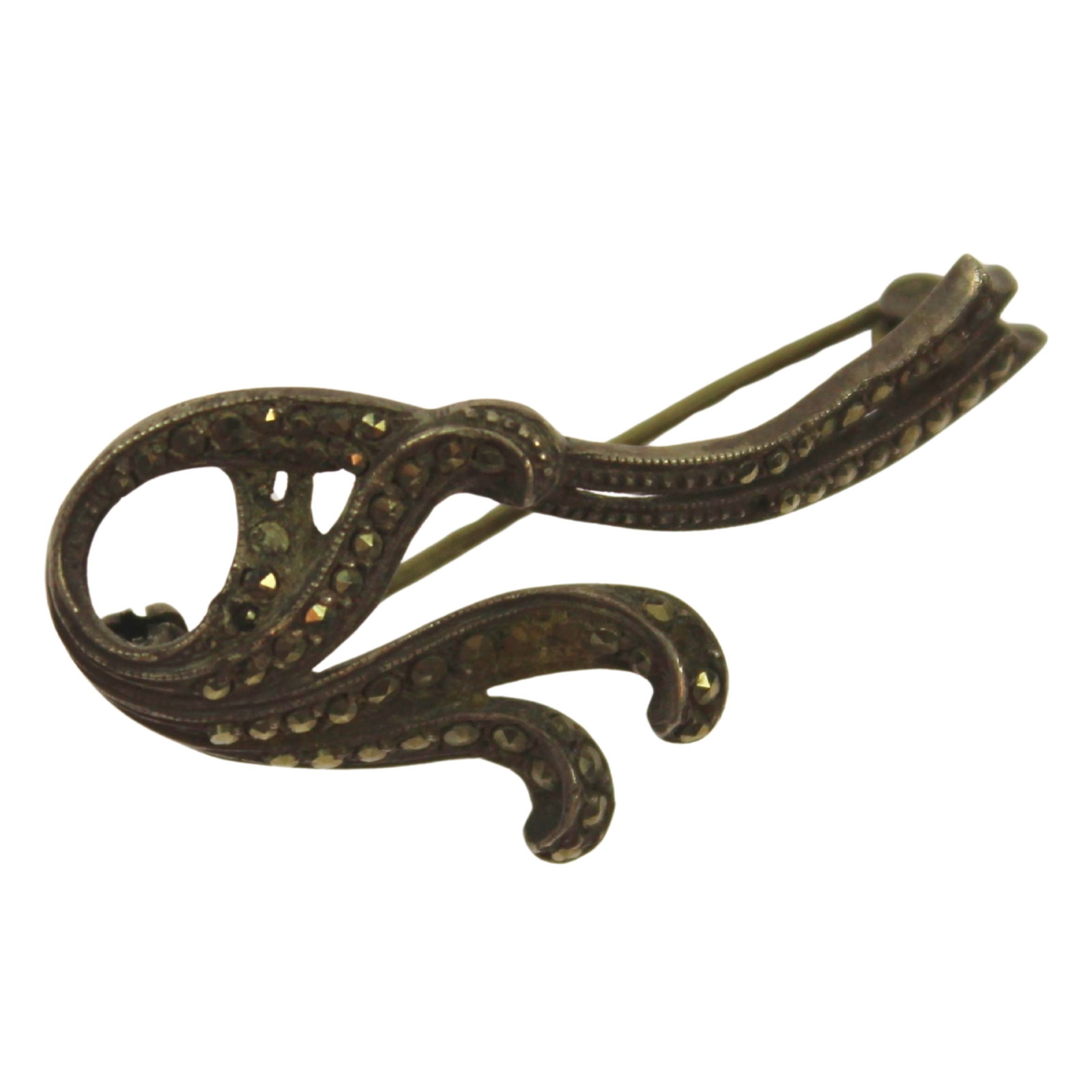 Vintage Marcasite Brooch in Sterling (925) Silver (1 of 2)