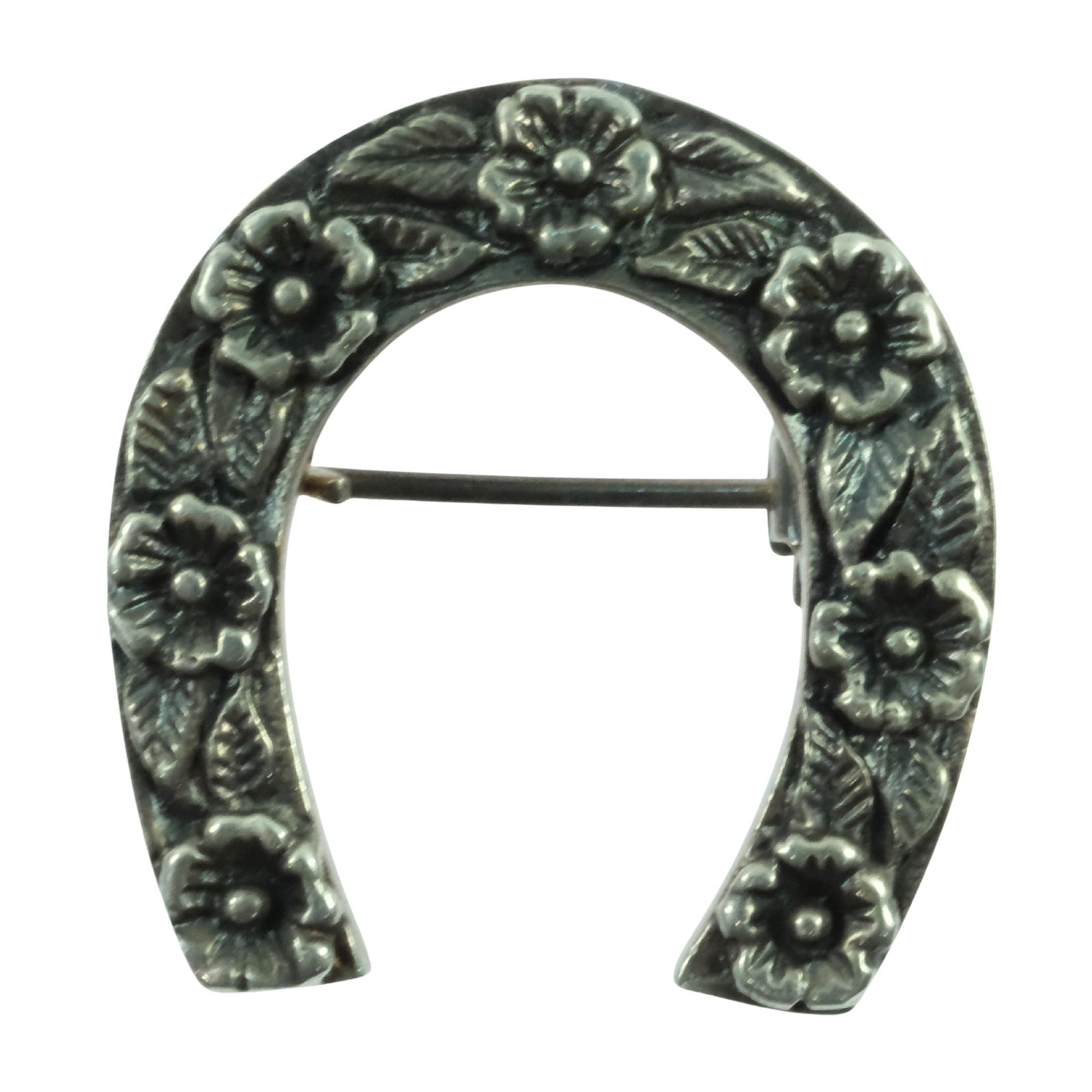 Horseshoe Brooch in Sterling (925) Silver (1 of 2)