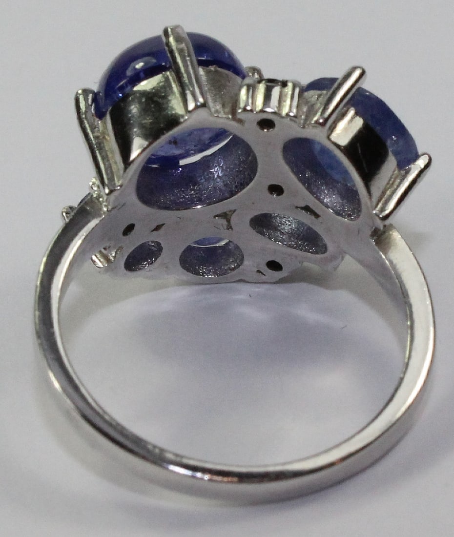 Tanzanite Ring Sterling (925) Silver - 2