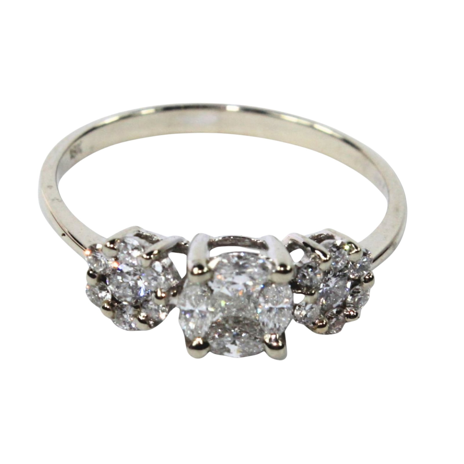 Diamond Cluster Ring in 18ct White Gold (1 of 3)