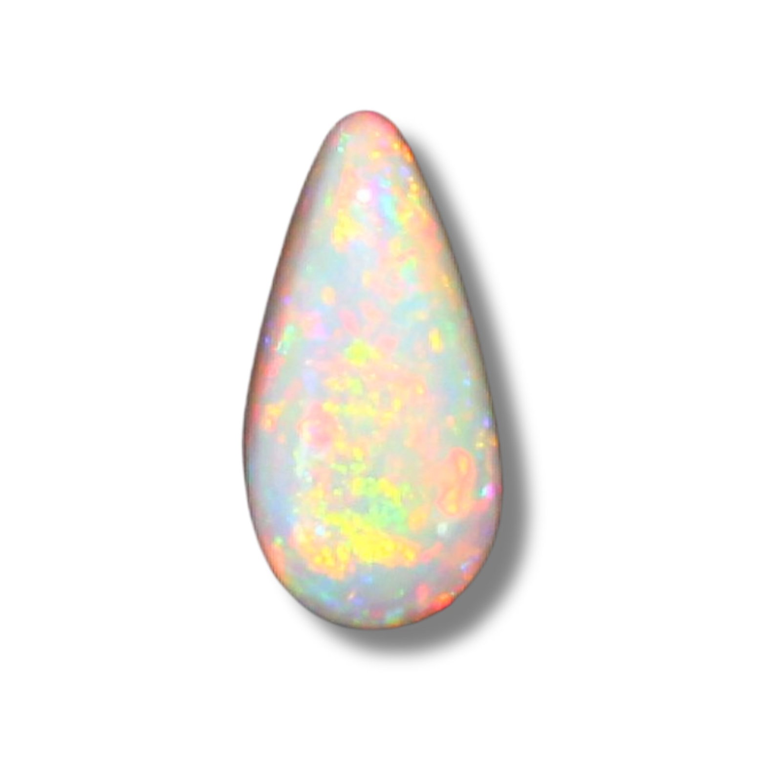 Australian Teardrop Semi-Black Solid Opal (1 of 2)