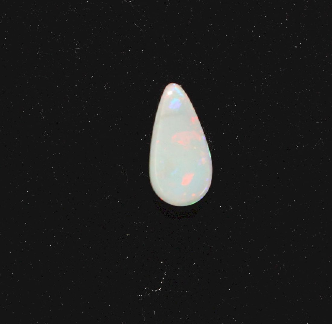 Australian Teardrop Semi-Black Solid Opal - 2