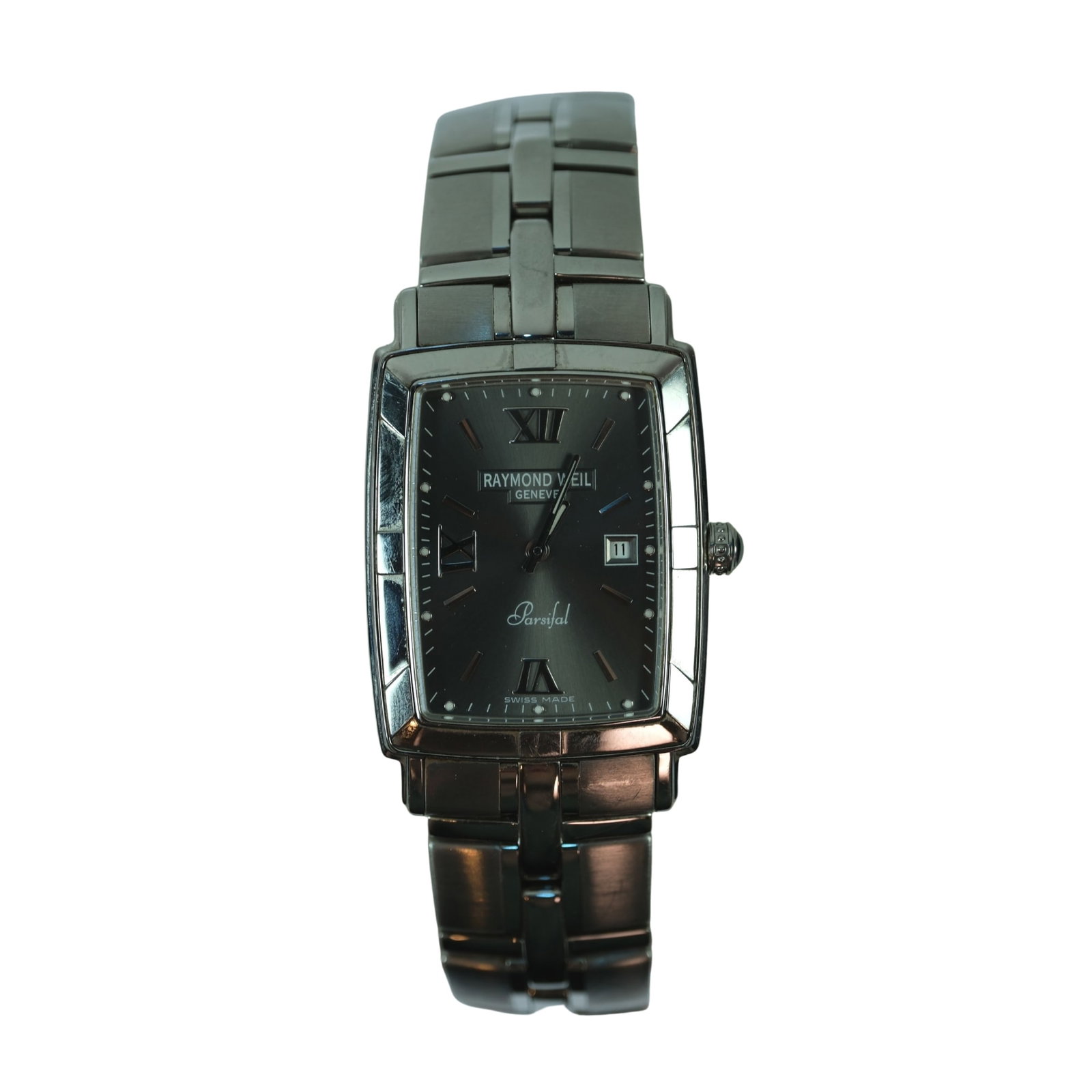 Raymond Weil 'Parsifal' Grey-Silver Dial Wristwatch: As new in Box with full documentation. Original Price Tag of AUD $2900 still attached Condition Quartz. Untested Medium Watches Exhibited General