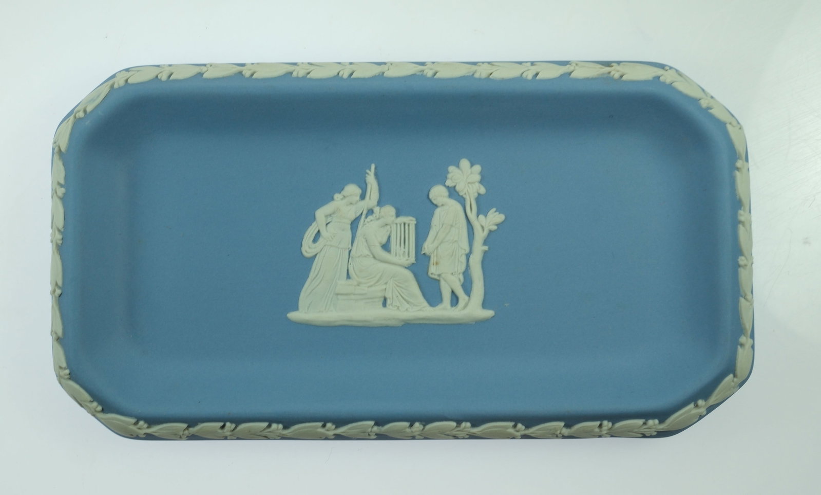Wedgwood Blue Jasperware Rectangular Plate - 2