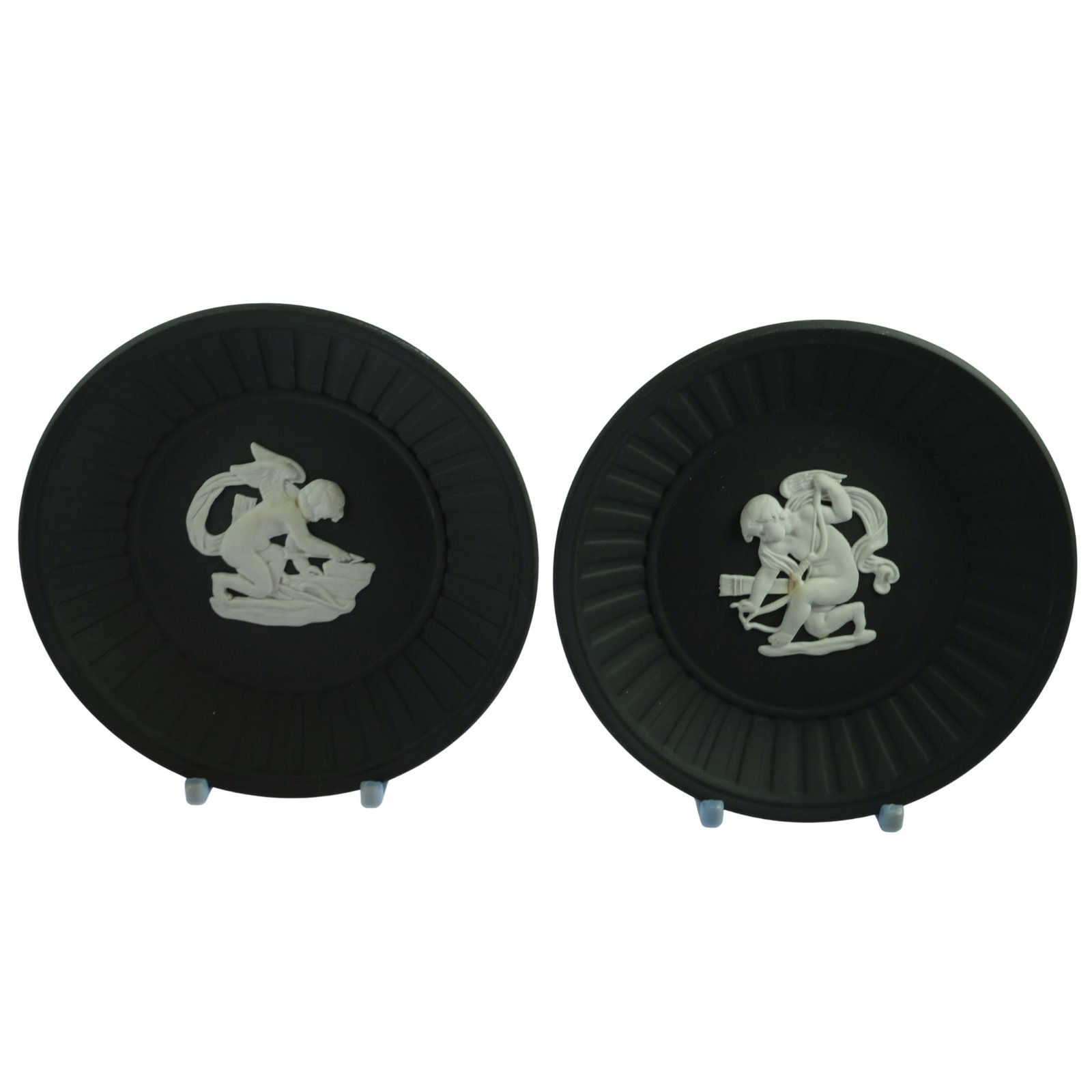 Wedgwood Basalt Jasperware Plates (Pair) (1 of 5)