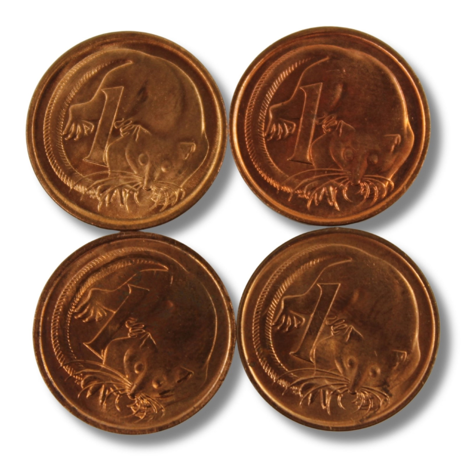 Australia 1966 (C),1968,1969 & 1973 Cents, Lustrous Uncirculated (4 coins): The second date is scarce Medium Coins, Monies & Stamps Exhibited Coins, Australia & New Zealand