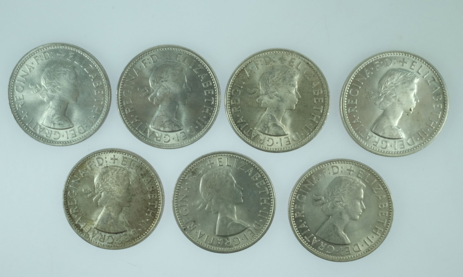 Australia 1957, 58, 59, 60, 61, 62 & 63 Florins, Choice Uncirculated (7 coins) - 2