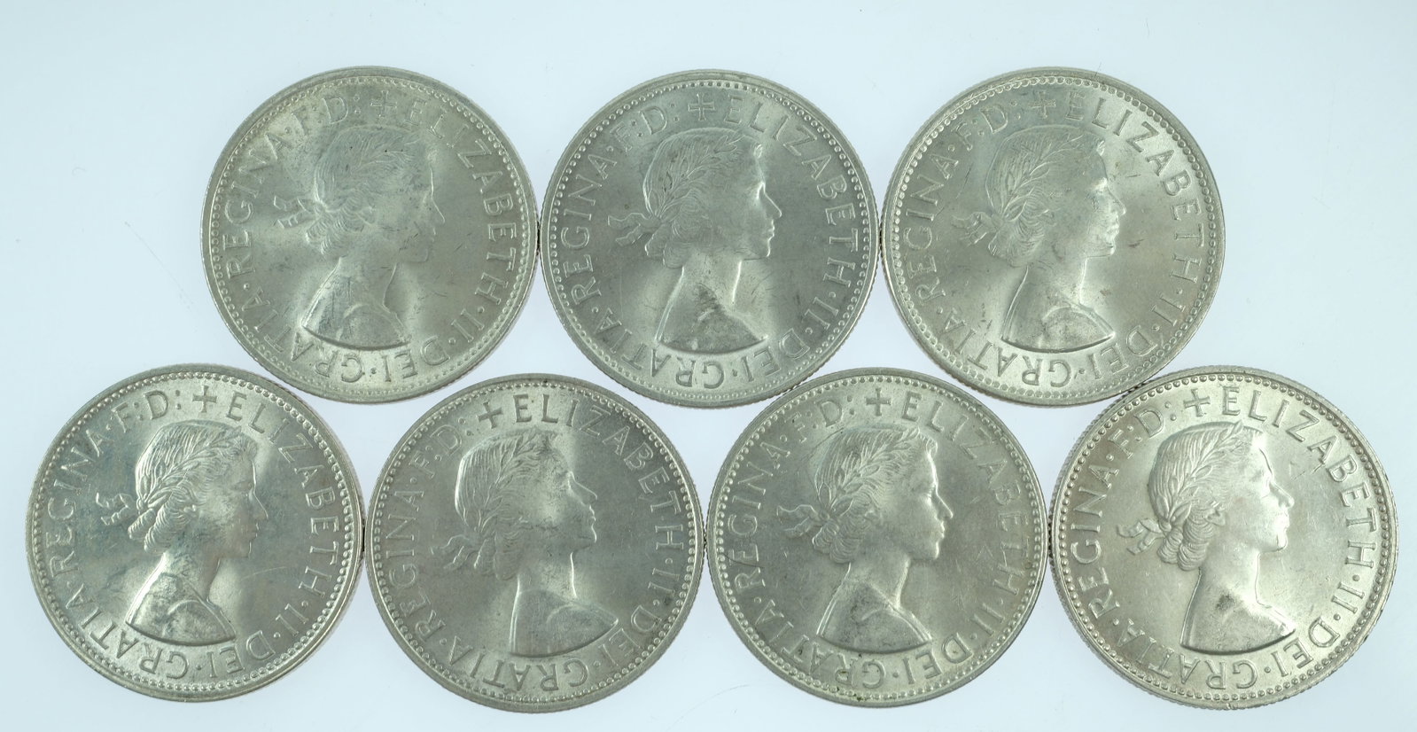 Australia 1957, 58, 59, 60, 61, 62 & 63 Florins, Choice Uncirculated (7 coins) - 2