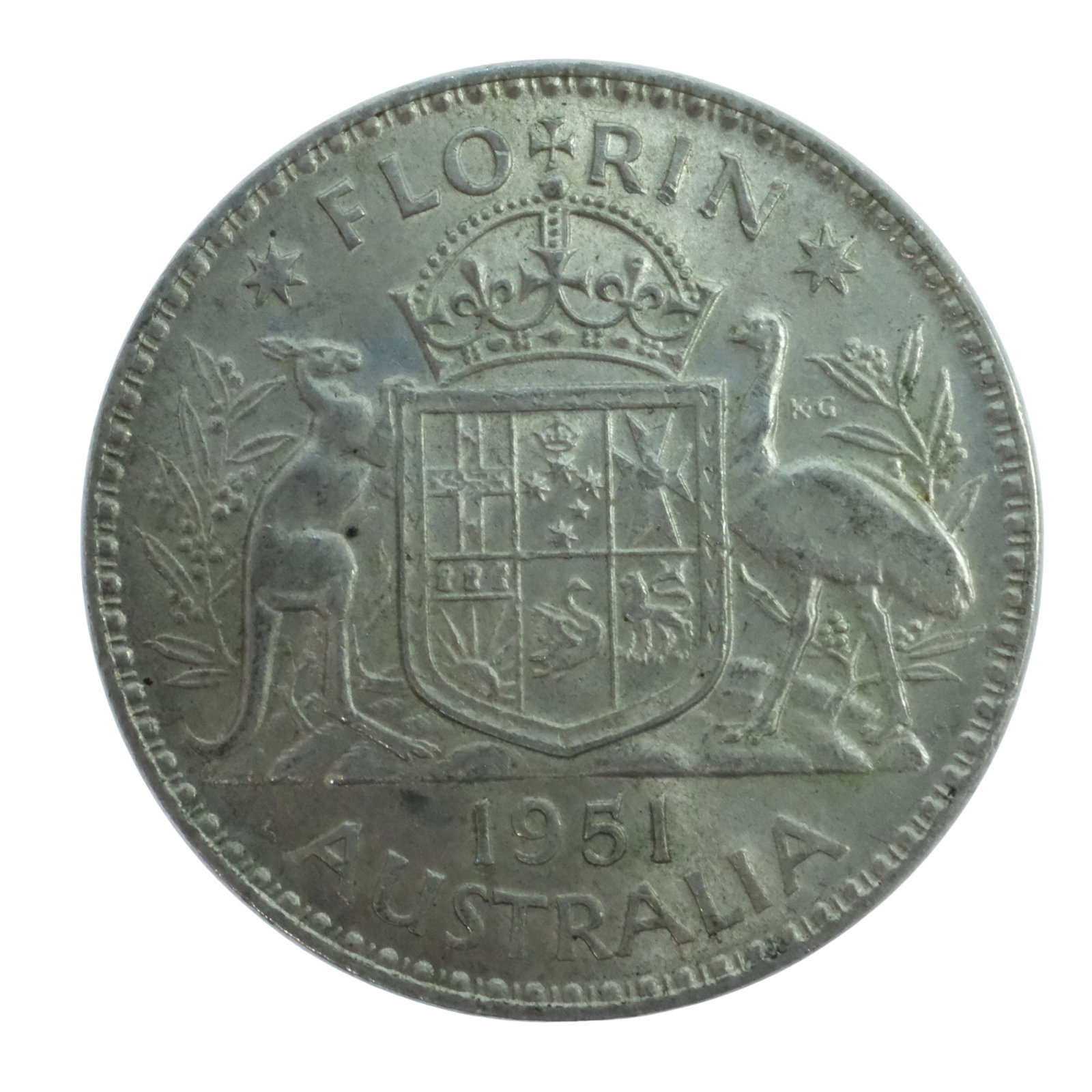 Australia 1951 Florin, Choice Uncirculated (1 of 2)