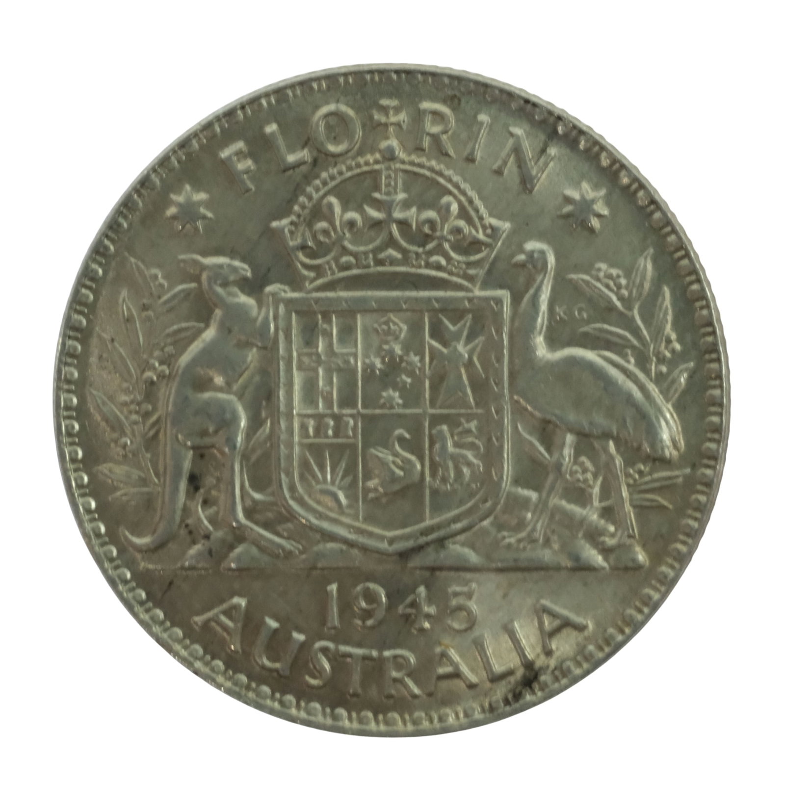 Australia 1945 Florin, Uncirculated (1 of 2)