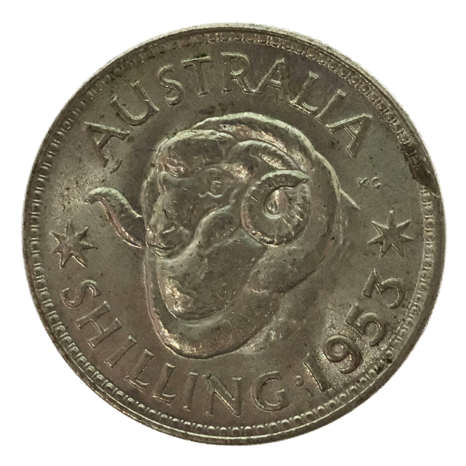 Australia 1953 Shilling, Choice Uncirculated: QEII
