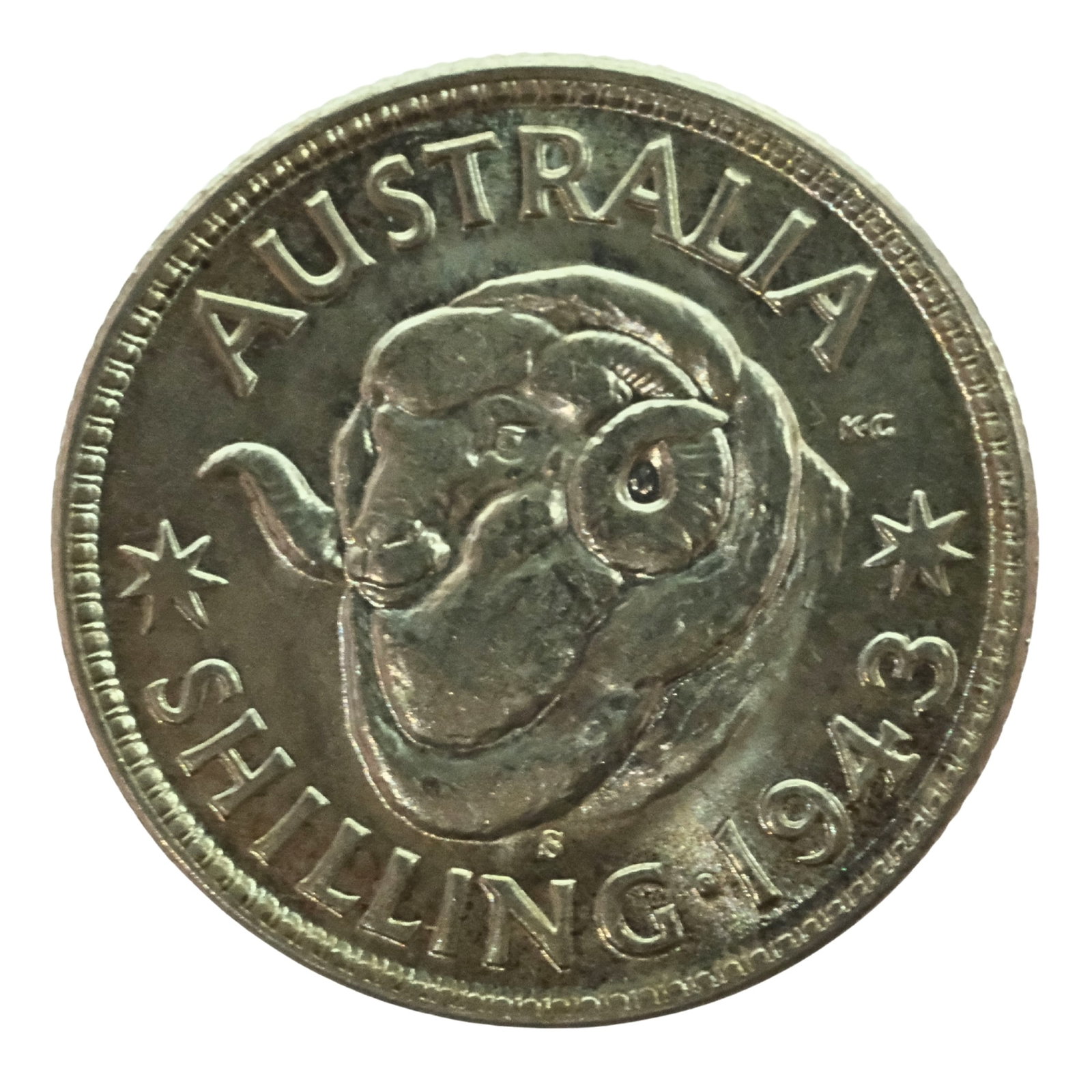 Australia 1943 S Shilling, Brilliant virtual Gem (1 of 2)