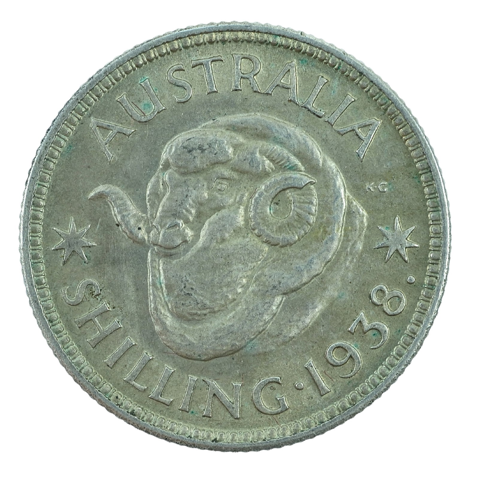 Australia 1938 Shilling, Uncirculated (1 of 2)