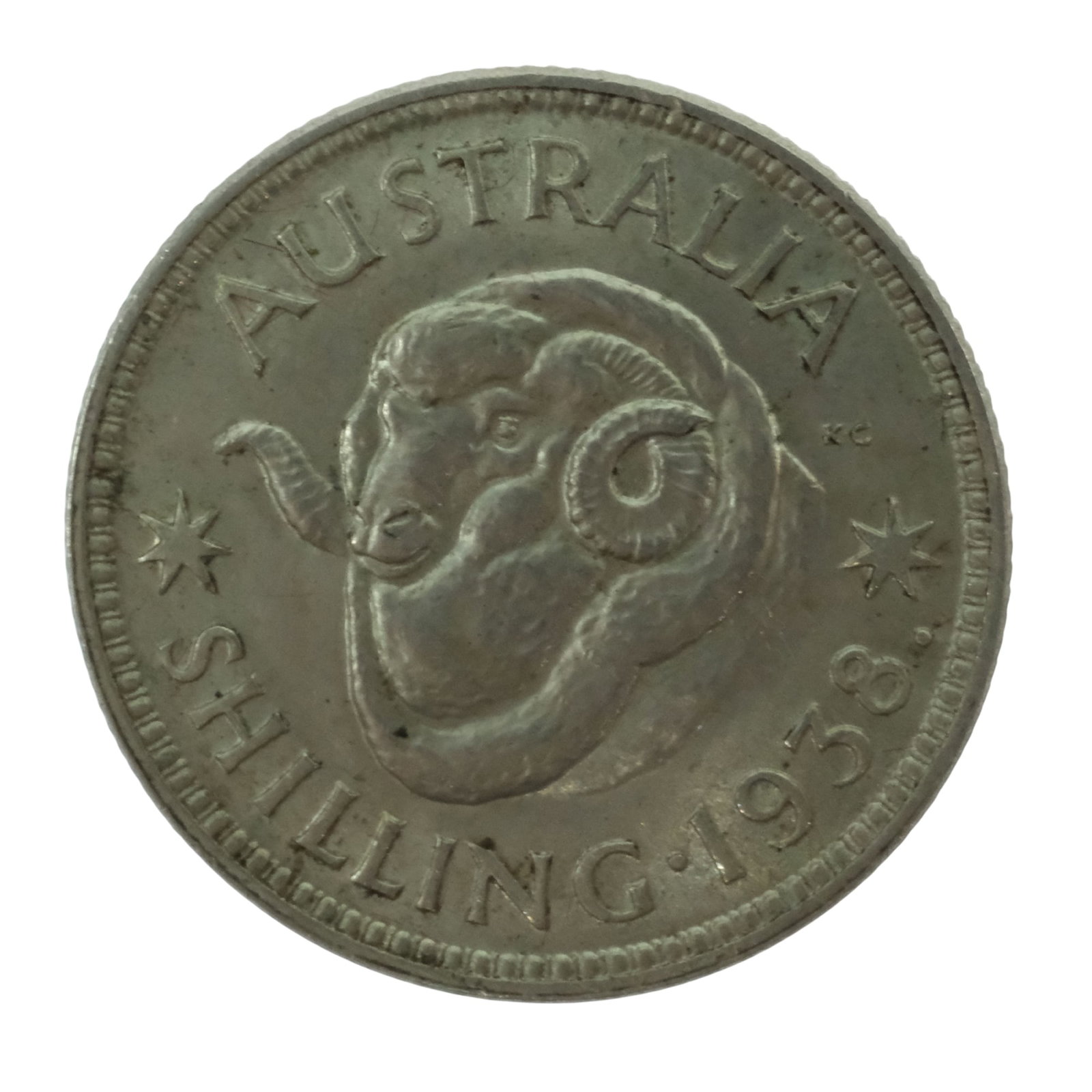 Australia 1938 Shilling, Uncirculated (1 of 2)