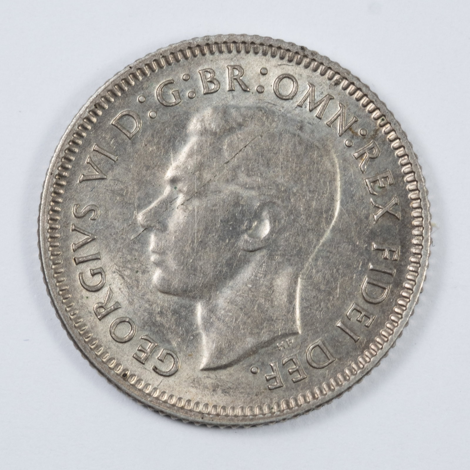 Australia 1952 Sixpence, about Uncirculated - 2