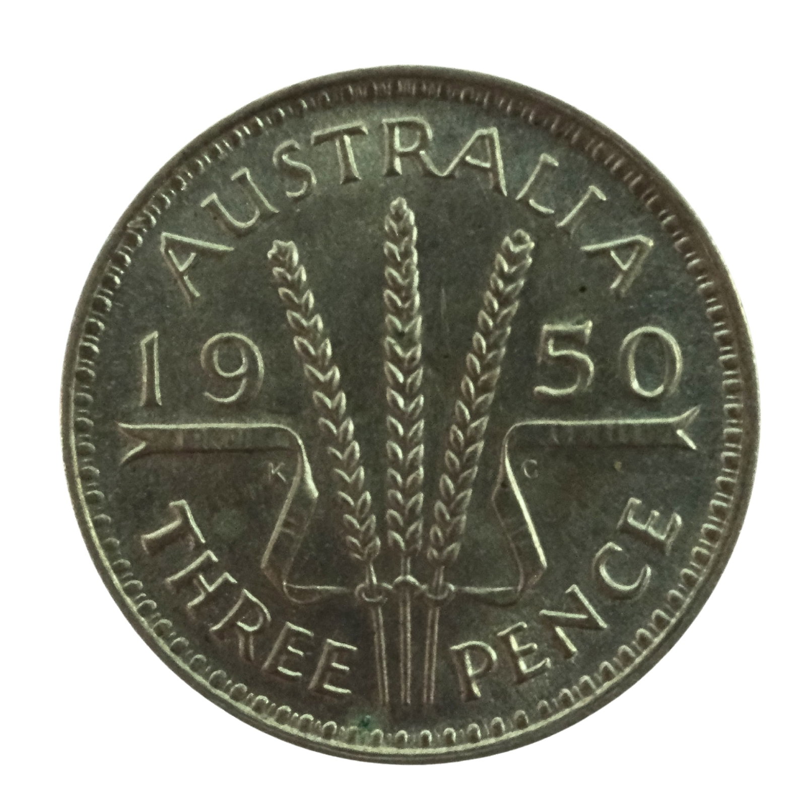Australia 1950 Threepence, Choice Uncirculated (1 of 2)