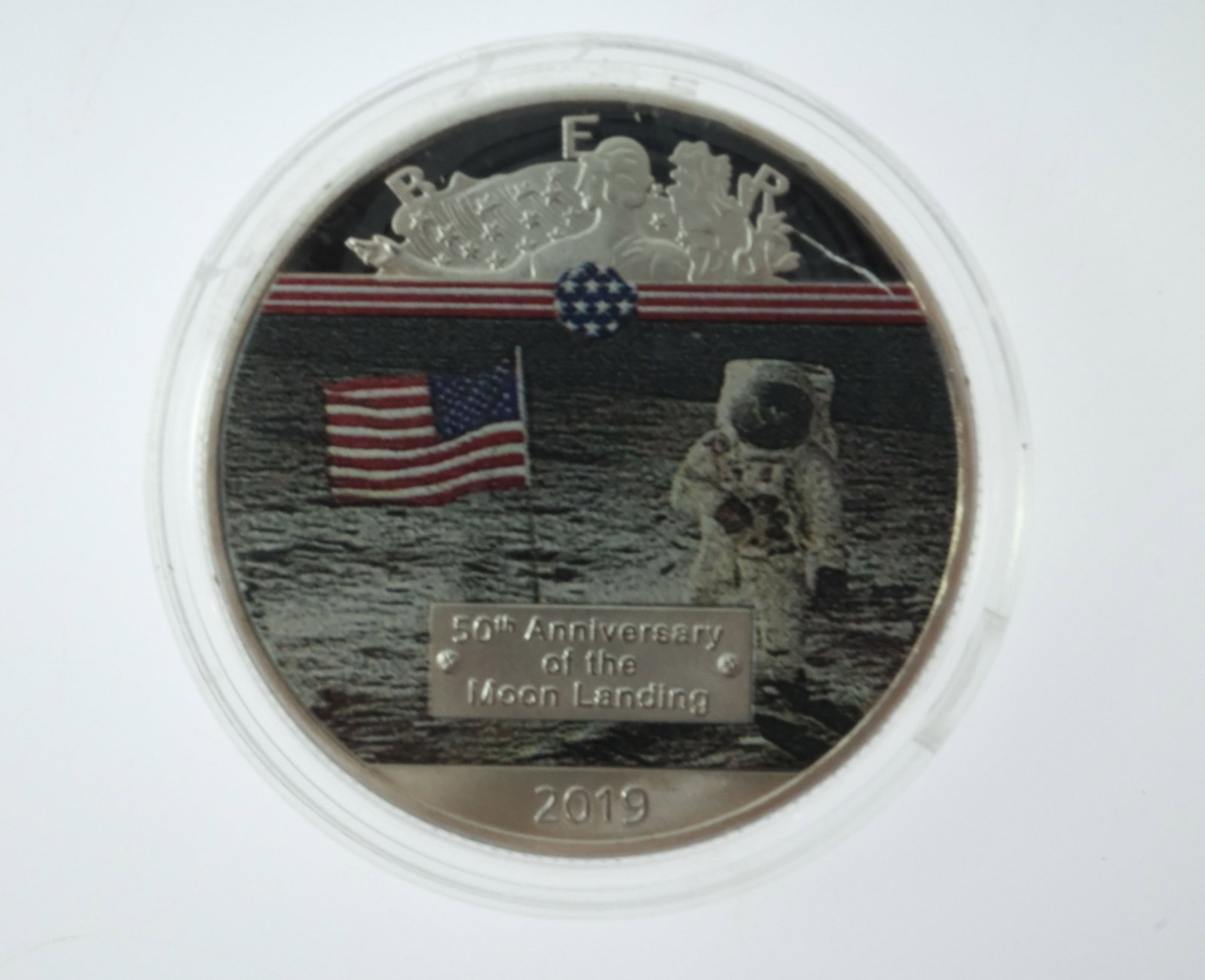 USA Moon Landing 50th Anniversary Cu-Ni Medals (3) with Smithsonian Apollo II Medalet ( 4 items) - 2