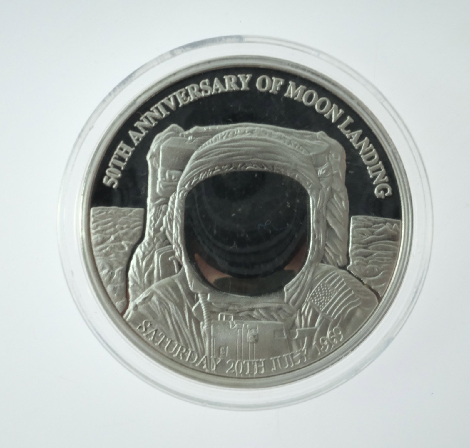 USA Moon Landing 50th Anniversary Cu-Ni Medals (3) with Smithsonian Apollo II Medalet ( 4 items) - 4